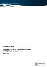 Thumbnail - MRTS04 General earthworks : Transport and Main Roads specifications.