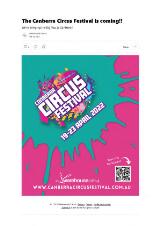 Thumbnail - AWARE Newsletter : Warehouse Circus.