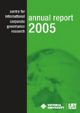 Thumbnail - Centre for International Corporate Governance Research annual report 2005
