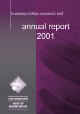 Thumbnail - Business Ethics Research Unit annual report 2001.