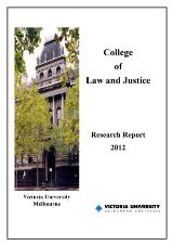 Thumbnail - College of Law and Justice Resaerch Report 2012