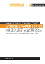 Thumbnail - Self-assessed versus statistical evidence of labour market discrimination