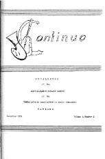 Thumbnail - Continuo : journal of the International Association of Music Libraries, Archives and Documentation Centres (Australian Branch).