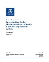 Thumbnail - Investigating the key characteristics of effective  teachers : a systematic  review : final report