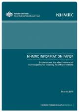 Thumbnail - NHMRC Information Paper : Evidence on the effectiveness of homeopathy for treating health conditions.