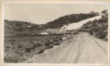 Thumbnail - View of north app. [i.e. approach] to Smiggin Holes showing remains of snow drift at 18.6 miles, in the Snowy Mountains Region [picture]