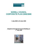 Sorell Council corporate plan [electronic resource]