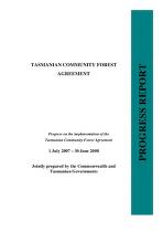 The Tasmanian Community Forest Agreement progress report [electronic resource]