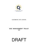Dog management policy 2009 [electronic resource]