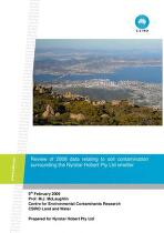 Review of 2008 data relating to soil contamination surrounding the Nyrstar Hobart Pty Ltd smelter