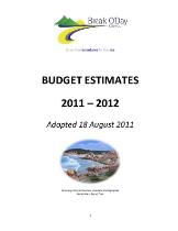 Budget estimates [electronic resource]