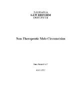 Non-therapeutic male circumcision