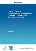 Submission to Tasmanian Government State Budget community consultation process, ... budget
