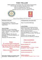 The felloe [electronic resource] : weekly bulletin of the Rotary Club of Ulverstone Incorporated