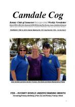 Camdale cog : Rotary Club of Somerset Incorporated weekly newsletter.