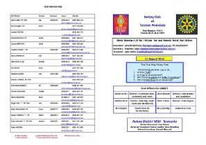 Rotary Club of Tasman Peninsula.