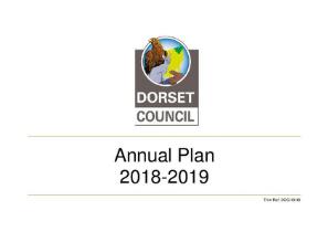 Dorset Council annual plan