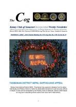 The Cog : Rotary Club of Somerset Incorporated weekly newsletter.