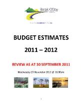 Budget estimates ... : review as at ...