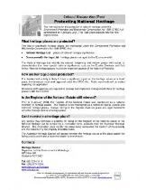 Cultural heritage fact sheets