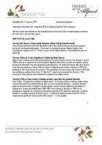 Friends of the Allport newsletter