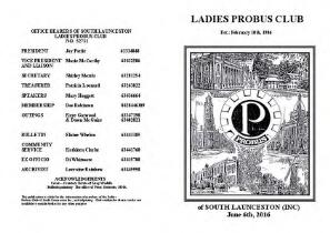 Ladies Probus Club of South Launceston (Inc).