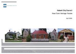 Hobart City Council : New Town heritage review