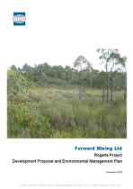 Forward Mining Ltd, Rogetta Project : development proposal and environmental management plan