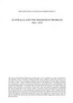 Australia and the Rhodesian problem 1961-1972