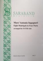 Eight Madrigals, arranged for TrTTB viols.