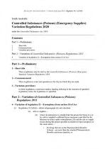 [Regulations under Acts of the Parliament of South Australia].