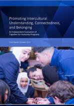 Promoting Intercultural Understanding, Connectedness, and Belonging : An Independent Evaluation of Together for Humanity Programs.