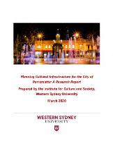 Planning cultural infrastructure for the City of Parramatta : a research report