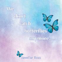 We don't catch butterflies anymore.....