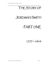 The story of Jeremiah Smith : part one, 1777-1810