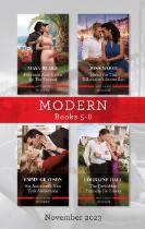 Modern books 5-8 November 2023 : Pregnant and stolen by the tycoon. Hired for the billionaire's secret son. His assistant's New York awakening. The forbidden princess he craves.