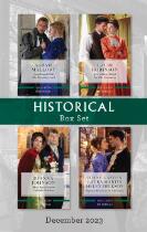 Historical box set December 2023 : Snowbound with the brooding Lord. An unlikely match for the governess. Their inconvenient yuletide wedding. Regency reunions at Christmas.