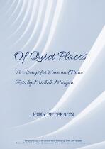 Of quiet places : five songs for voice and piano