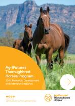 AgriFutures Thoroughbred Horses Program : 2023 research, development and extension snapshot