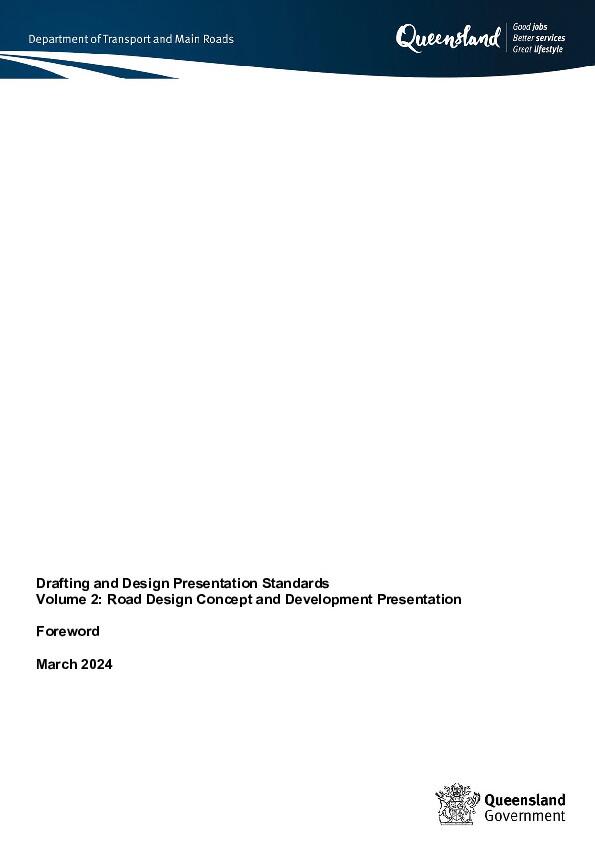 Drafting And Design Presentation Standards. Volume 2 : Road Design ...