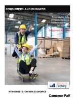 Consumers and business : worksheets for NSW economics : suggested answers