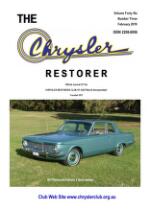 The Chrysler restorer : official journal of the Chrysler Restorers Club of Australia (Incorporated).