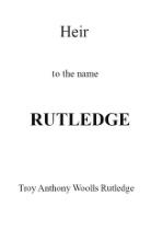 Heir to the surname Rutledge