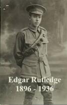 Edgar Rutledge 1896 to 1936 : Military Medal and Military Cross recipient 1914 - 1918